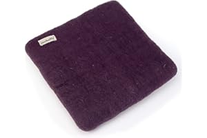 Woolbuddy Needle Felting Pad – Purple Wool Mat 10x10x1.5" – Foam Alternative Base for 3D, Wet, & Dry Felting Crafts