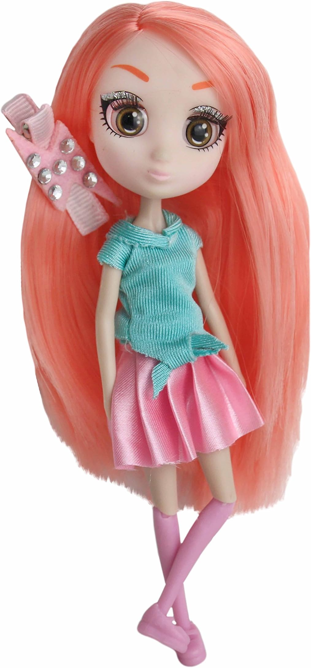 Shibajuku Girls HUN6879 Shiba-Cuties Miki Version 2 Mini Fashion Doll, Multicolor, 6"