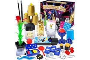 PATIFEED Magic Kit, 50+ Magic Tricks for Kids with Instructions for Each Trick to Perform, Magic Set for Girls Boys Beginners