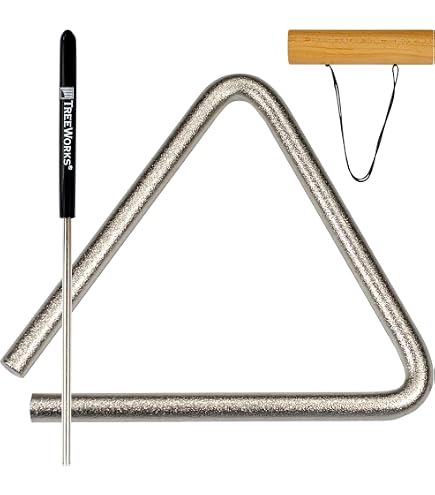 20-Pack Of 6 Inch Steel Triangle Percussion Instruments With Strikers - For Music Class, Band, Or Rhythm Practice