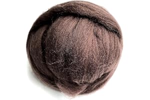 PURPLAISIR 100.1g roving Wool、Fleece, Needle Punched, Fiber Yarn, Wool Yarn Used for Needle Punched Felt