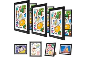 3Pack Kids Art Frame Frames Changeable, 8.5 x 11 Inch Kids Artwork Frames Front Opening Holds 150, Children Art Projects with