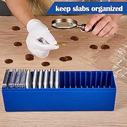 Ettonsun Plastic Coin Storage Box Case for 20 Slab