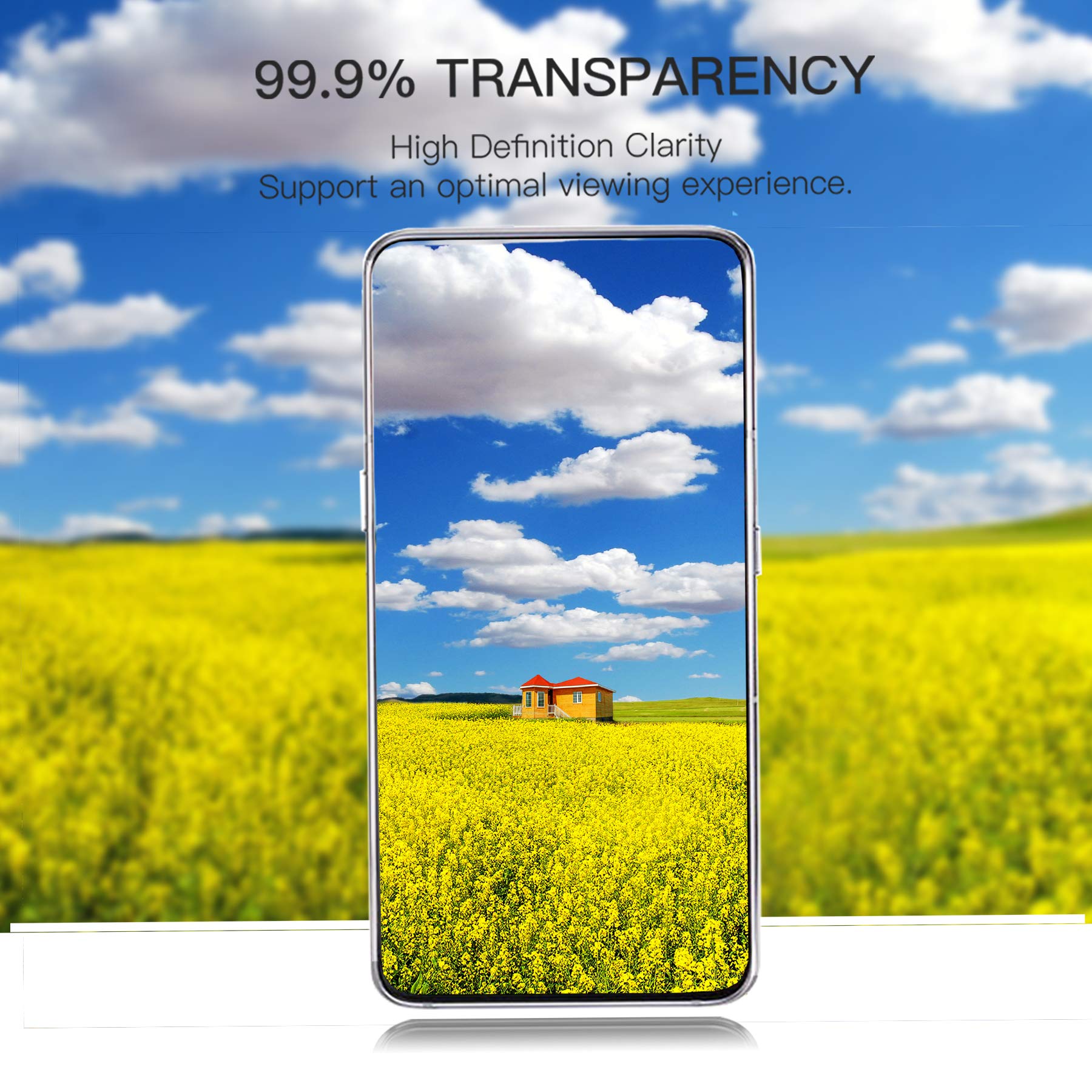 UCMDA Verre Trempé pour Samsung Galaxy A80, [Lot de 2] [Couverture Complète] Anti Rayures Glass Film Protection en Vitre Trempé Protecteur écran pour Samsung Galaxy A80