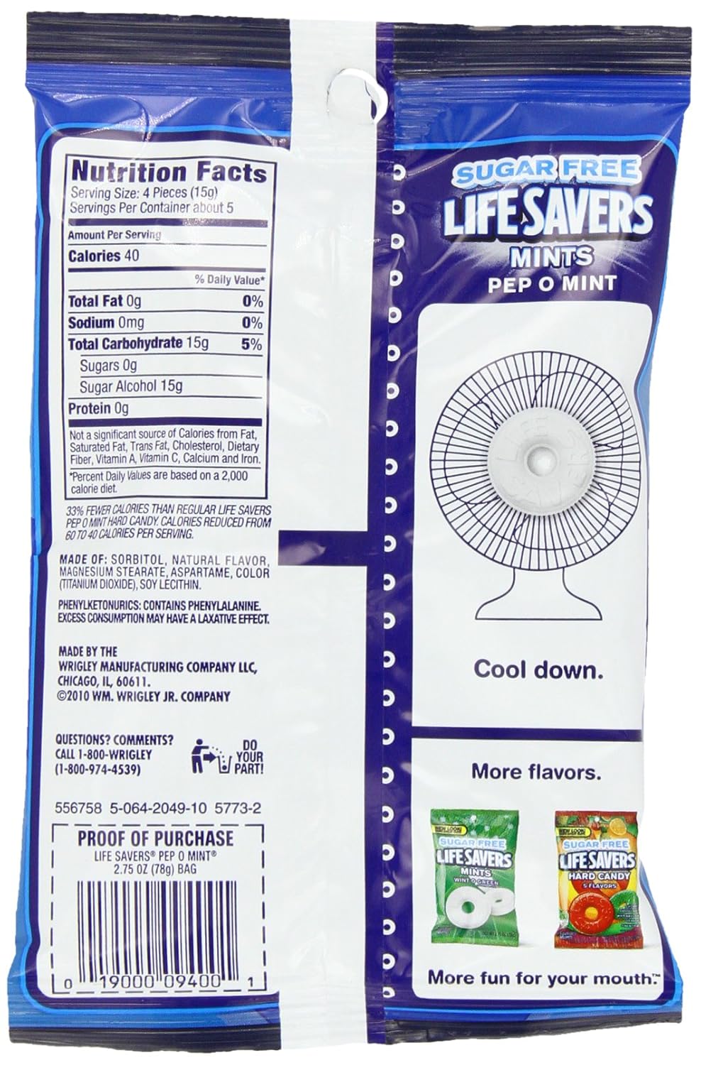 Lifesaver Peppermint Nutrition Facts | Besto Blog