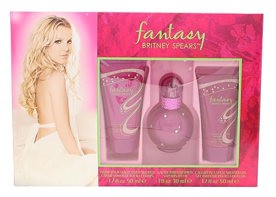 Amazon Com Fantasy By Britney Spears 3 Piece Gift Set 1 Ea Fragrance Sets Beauty