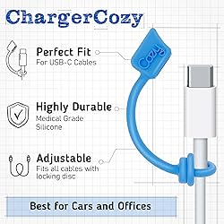 [6-Pack] Cozy USB Caps for USB-C Cable & Apple