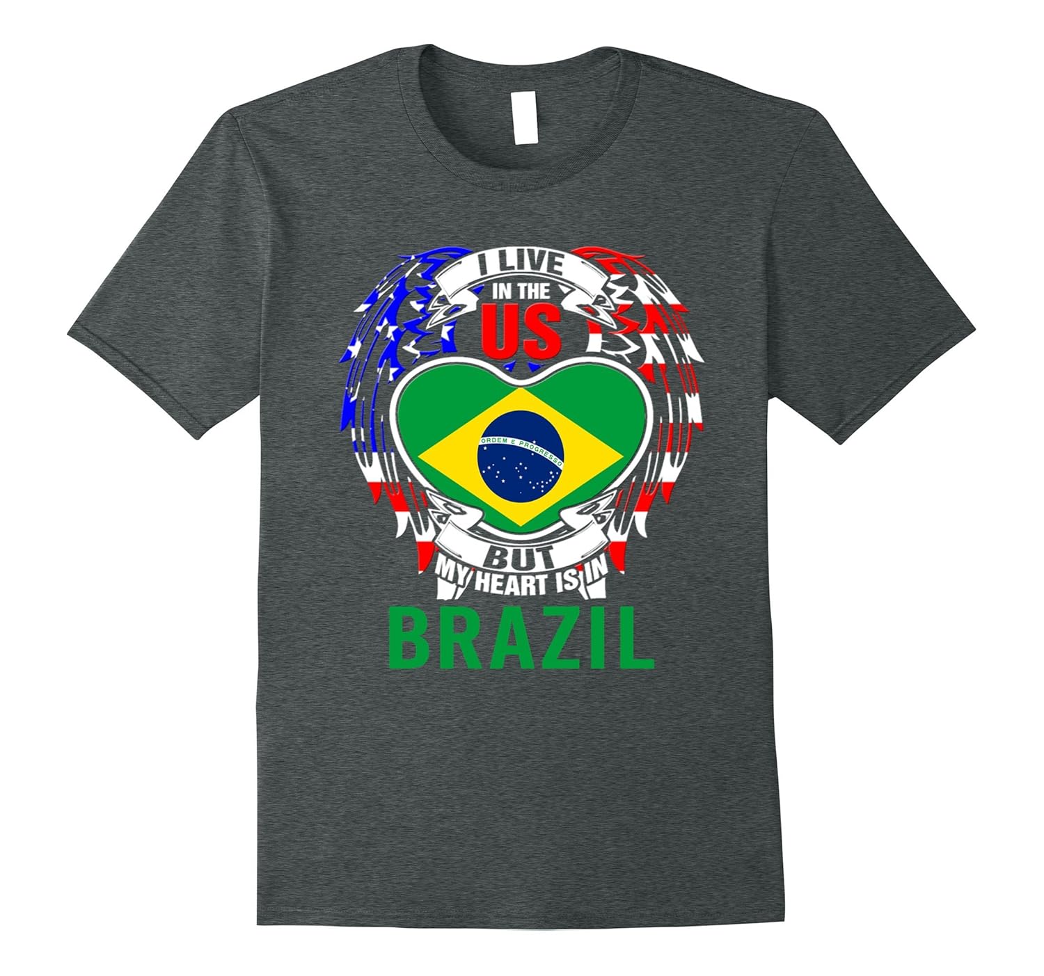 My heart's in Brazil T-Shirt-ANZ