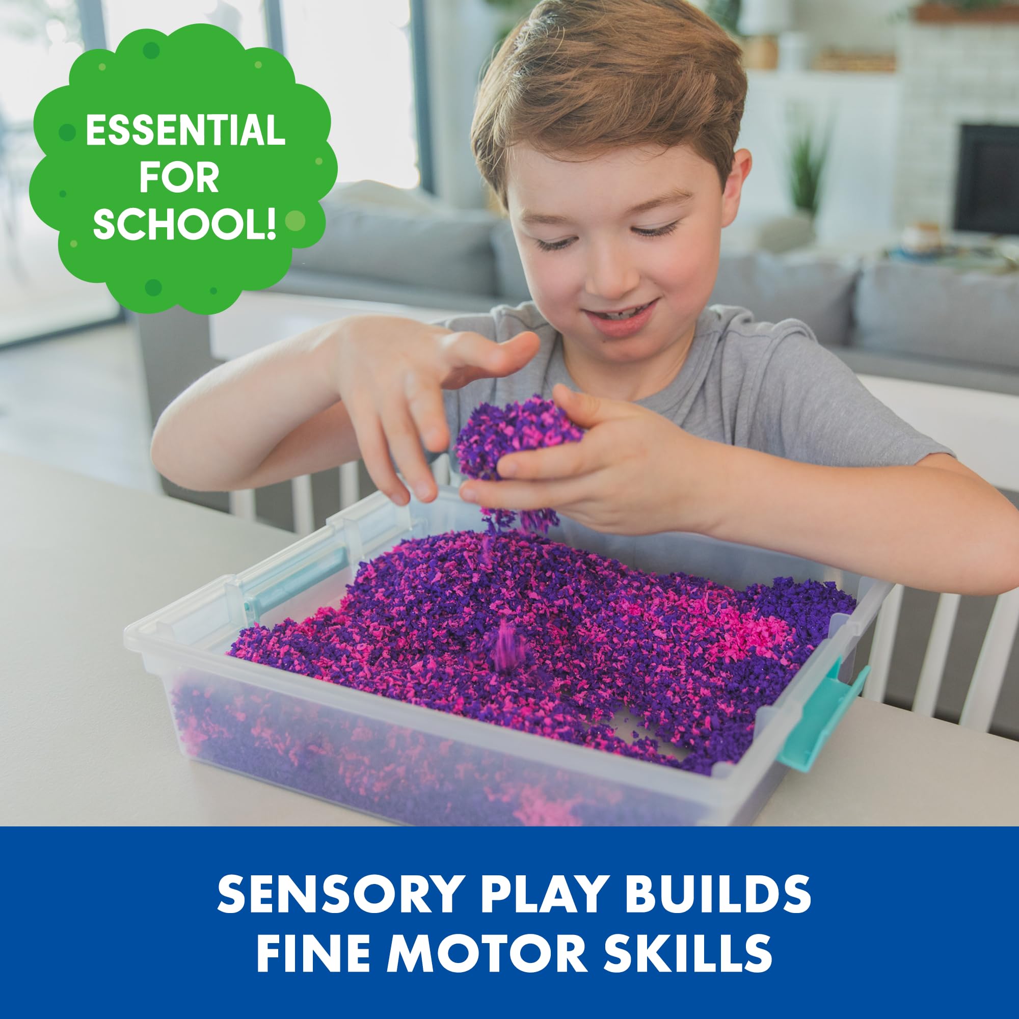 Educational Insights Pluffle® Mini 8-Pack - Sensory Bin Foam Set, No Mess Alternative to Sand Toys & Slime for Toddlers, Fun Sensory Table Filler for Home or Classroom, Gift for Kids Ages 3+