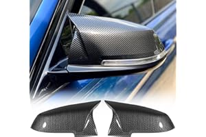ACLONG Carbon Fiber Mirror Cover Caps Rearview Side Mirror Covers Compatible with BMW F20 F21 F22 F30 F31 F32 F36 F87 E84 GT 3GT X1 M2 M3-1Pair