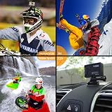 Sametop Helmet Mounts Sticky Pads Flat Curved 3M for GoPro Hero DJI Action view 6