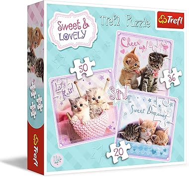 Trefl Puzzle 3 En 1 Sweet Lovely Chatons Doux Amazon Fr Jeux Et Jouets