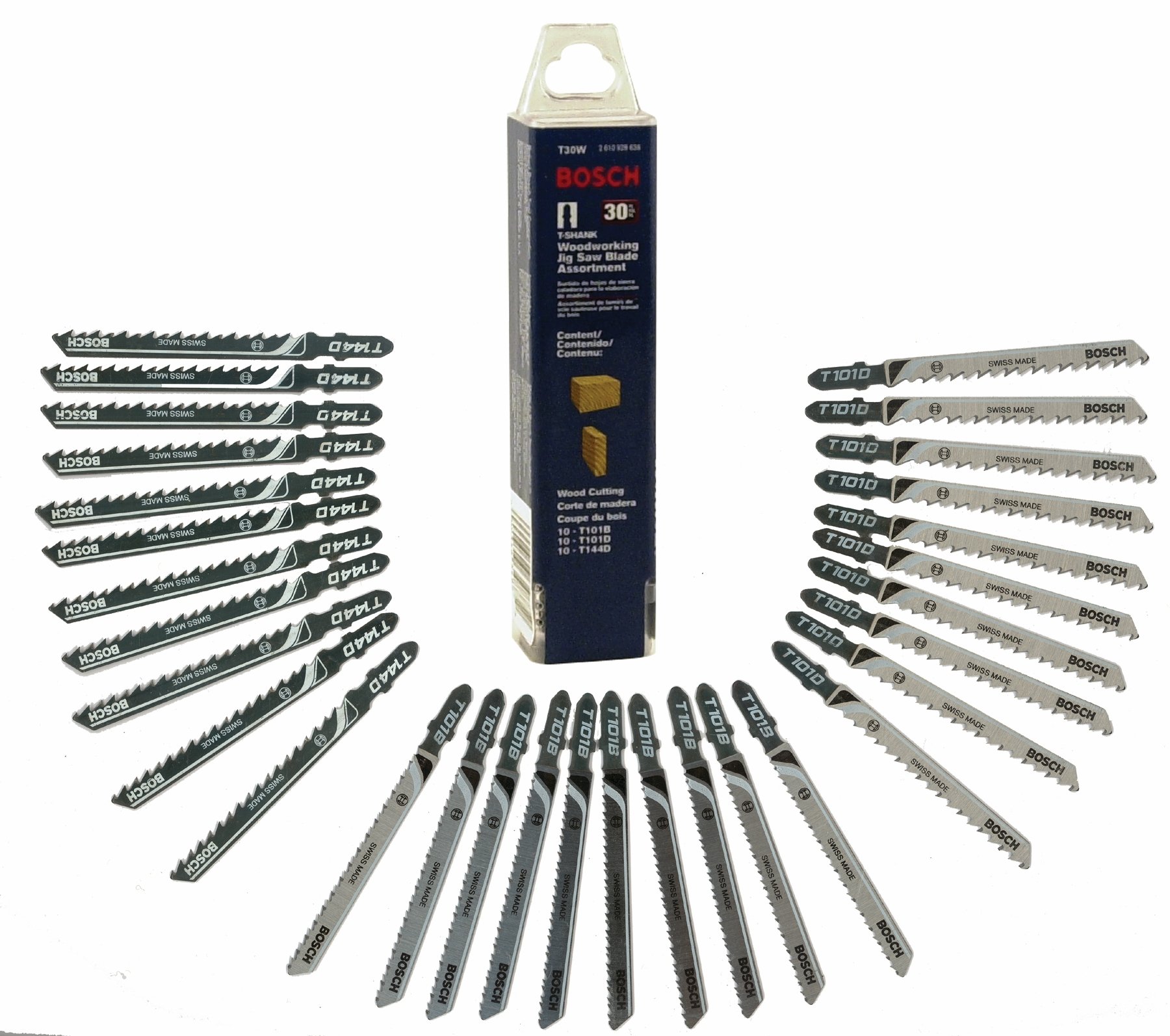 Bosch Thermotechnology T30W 30-Piece Woodworking Jigsaw Set