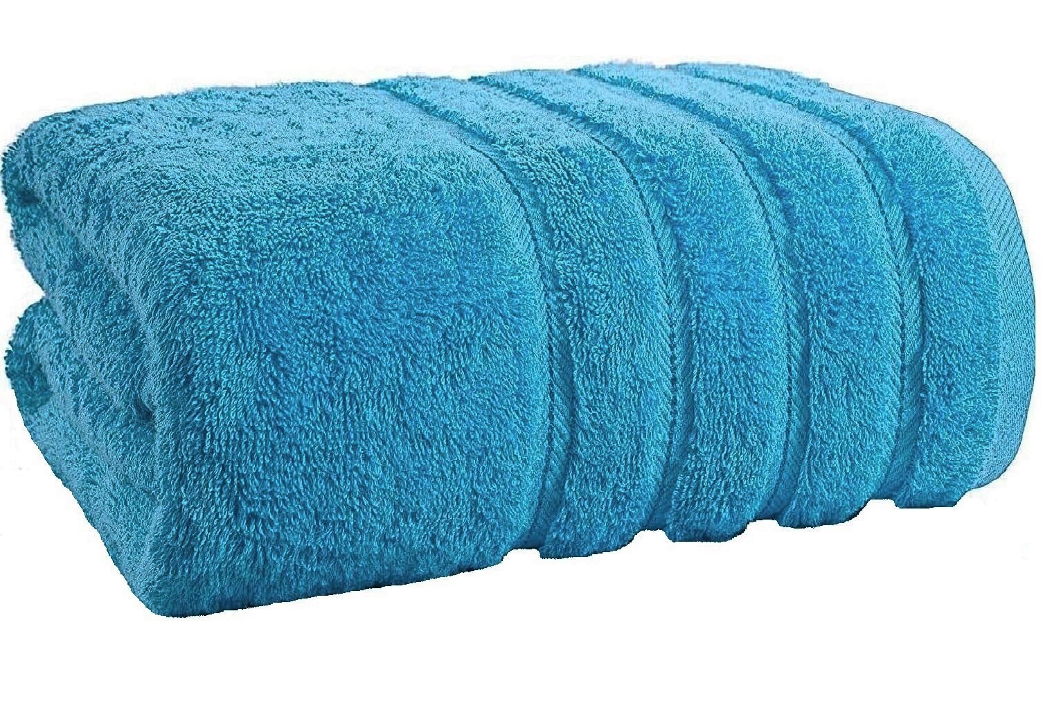 TEXTILESY Extra Large Super Bath Sheets (150 x 200 cm-600GSM) Massive/Huge/Mega Towels 100% Rich Cotton XXXL Towels Highly Absorbent Body Warp Beach Towel (Teal)
