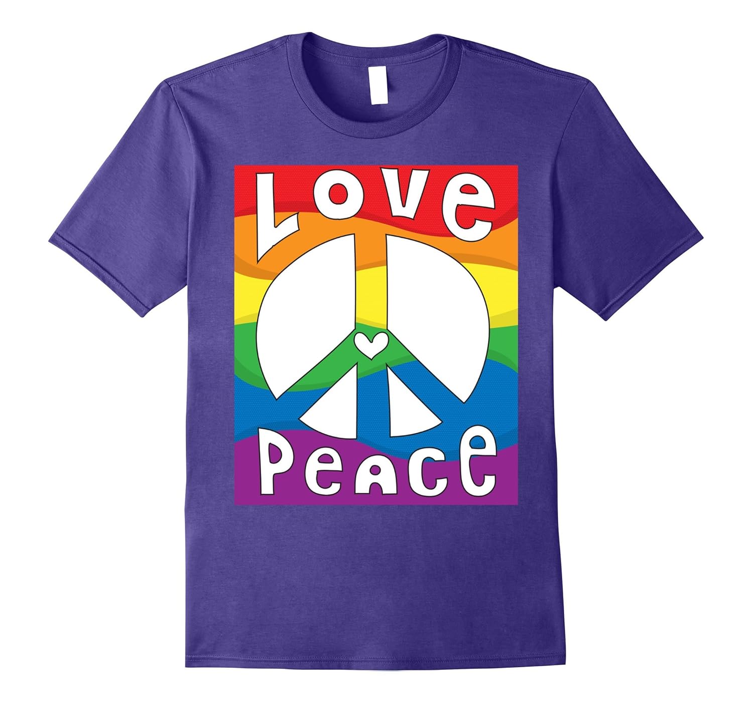 PEACE SIGN LOVE T Shirt 60s 70s Tie Dye Hippie Costume Shirt-Rose