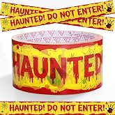 Halloween Decorations Outdoor - Adhesive Caution Tape Halloween 1.9inx82ft | Scary Halloween Party Decorations Outdoor Indoor, Spooky Halloween Decor for Door Haunted House Window Yard Danger Areas