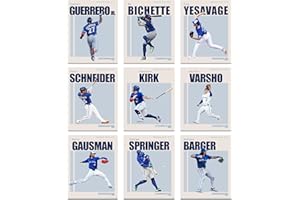 Toronto Blue Jays Player Posters Set - Vladimir Guerrero Jr Bo Bichette Springer Barger Varsho Kirk Gausman Trey Yesavage Tor