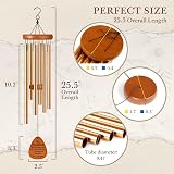 Leebbsin Grandma Wind Chime – 6 Aluminum Tubes Garden Decoration Gift for view 5