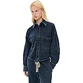 Les Tien Women's Coopa Oversized Crop Button Up