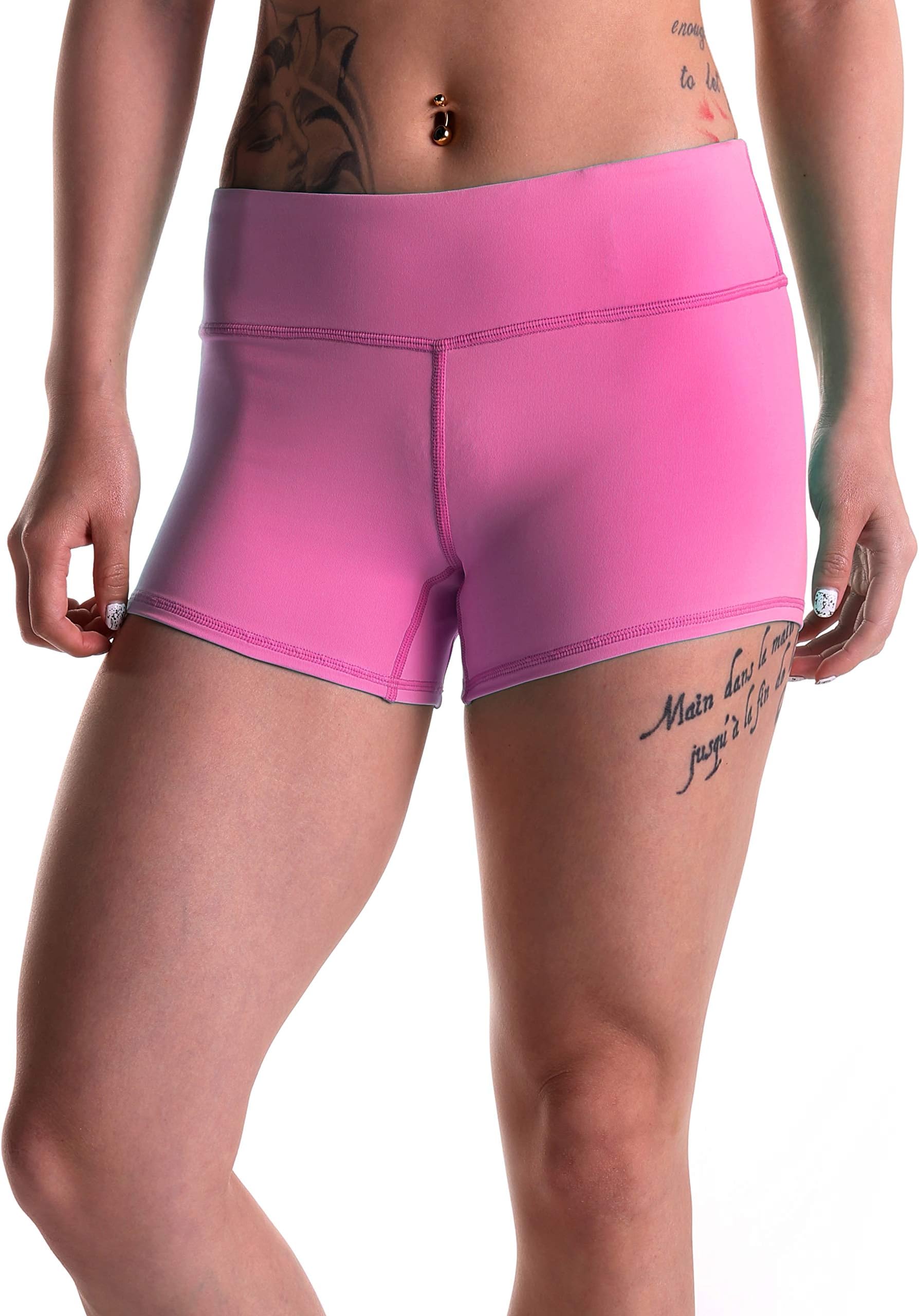 Tough Mode Apparel Womens 3" Athletic Workout Volleyball Crossfit Running WOD Shorts