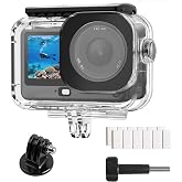 FitStill Waterproof Case for DJI OSMO Action 6 | 60M/196FT Invisible Dive Protective Cover Underwater Housing with 1/4 Adapter Mount Action6 Accessory