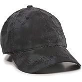 Kryptek Baseball Hat, Unstructured, Hunting Cap for Men w/Tuck Strap Closure, One Size, Typhon Black