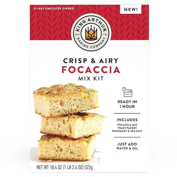 KING ARTHUR BAKING COMPANY CRISP & AIRY FOCACCIA...