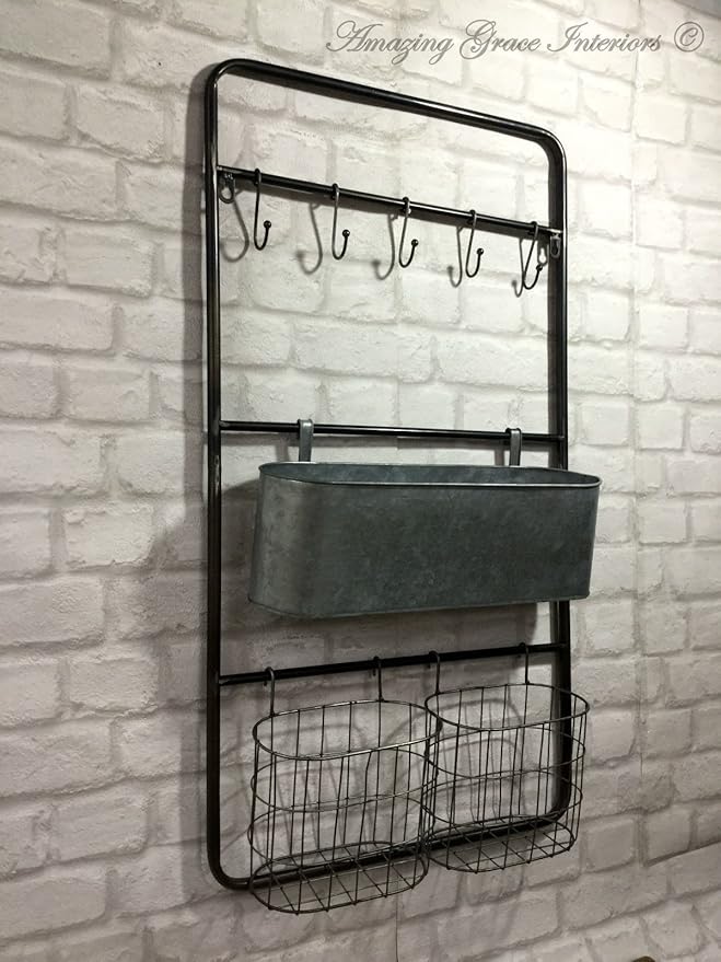 Generic - Estantería de Pared con Ganchos para Colgar en la Pared