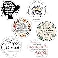 Pack of 6 Esther 4 14 Perhaps You were Born for Such A Time As This Waterproof Vinyl Sticker Bible Verse, Inspirational Scripture Quotes,for All Ages, All Ages, Applicable to Many Surfaces 3 Inches