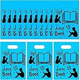 Yunahoo 50PCS Reading party bag for I Love Book Reading Read Teenagers Personalized students Party Favors Supplies Decorations Class party Carnival Events Prize Goodie bags