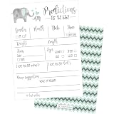 thumbnail image 2 of Baby Shower Advice Cards - 25 Prediction Game Cards For New Parents 2 of 13