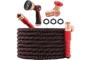 Pocket Hose Ballistic 100 FT Expandable Garden Hose, No-Kink, As Seen on TV | Anti-burst sleeve reinforced wi…