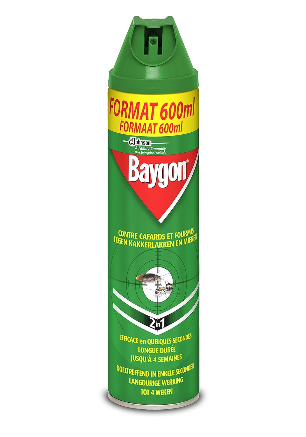 Baygon 400ml 2in1 Insecticide Spray for Crawling Insects, Cockroaches