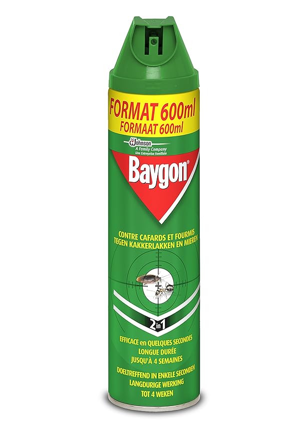 Baygon 400ml 2in1 Insecticide Spray for Crawling Insects, Cockroaches