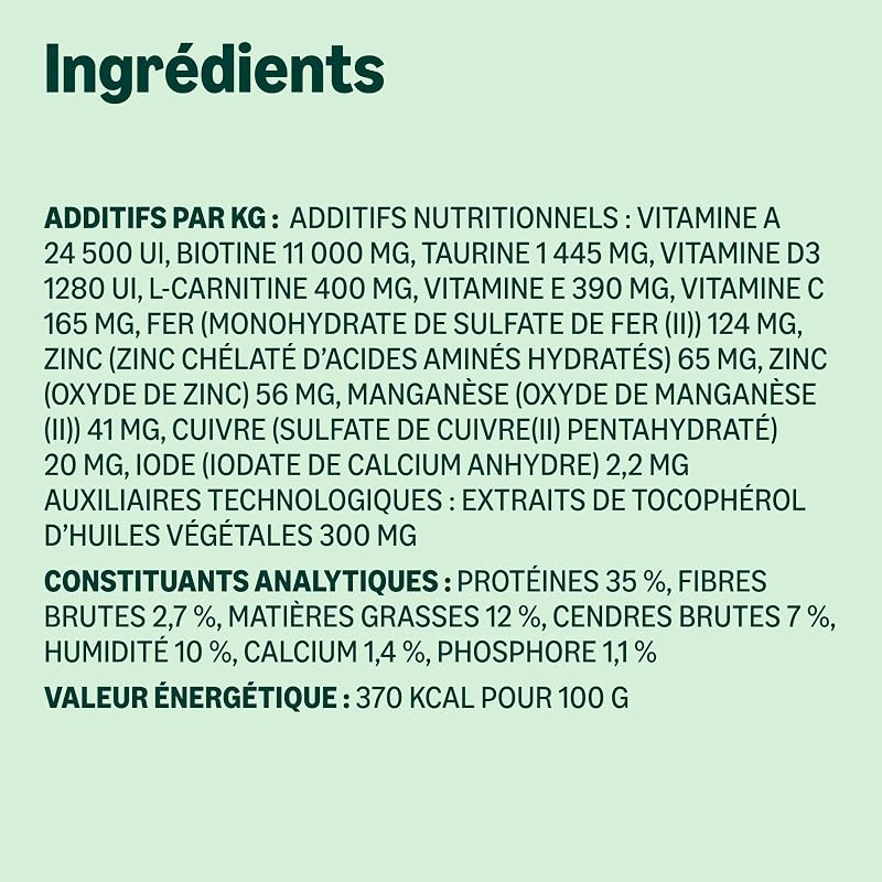 Grainfree Recipe Nourriture sèche pour Chat (stérilisée/légère) avec Poulet Frais 3 kg