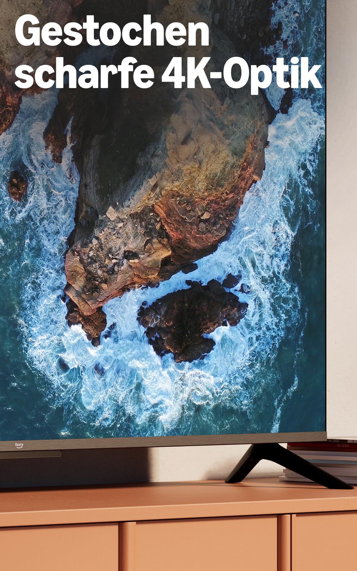 Amazon Fire TV 4-Serie (neueste Generation), 55-Zoll-Smart-TV in 4K Ultra-HD mit Alexa-Fernbedienung, HDR10+, schnellem Prozessor, Dolby Audio, Ambient-TV und kostenlosem Live-TV 2