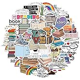 LXYRDHOQPW Bookish Stickers Pack 50Pcs Love Reading Stickers for Teens Adult and Reading Lovers Bookish Waterproof Vinyl Deca