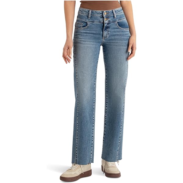 KUT from the Kloth Women's Rachael High Rise Fab Ab Mom Raw Hem