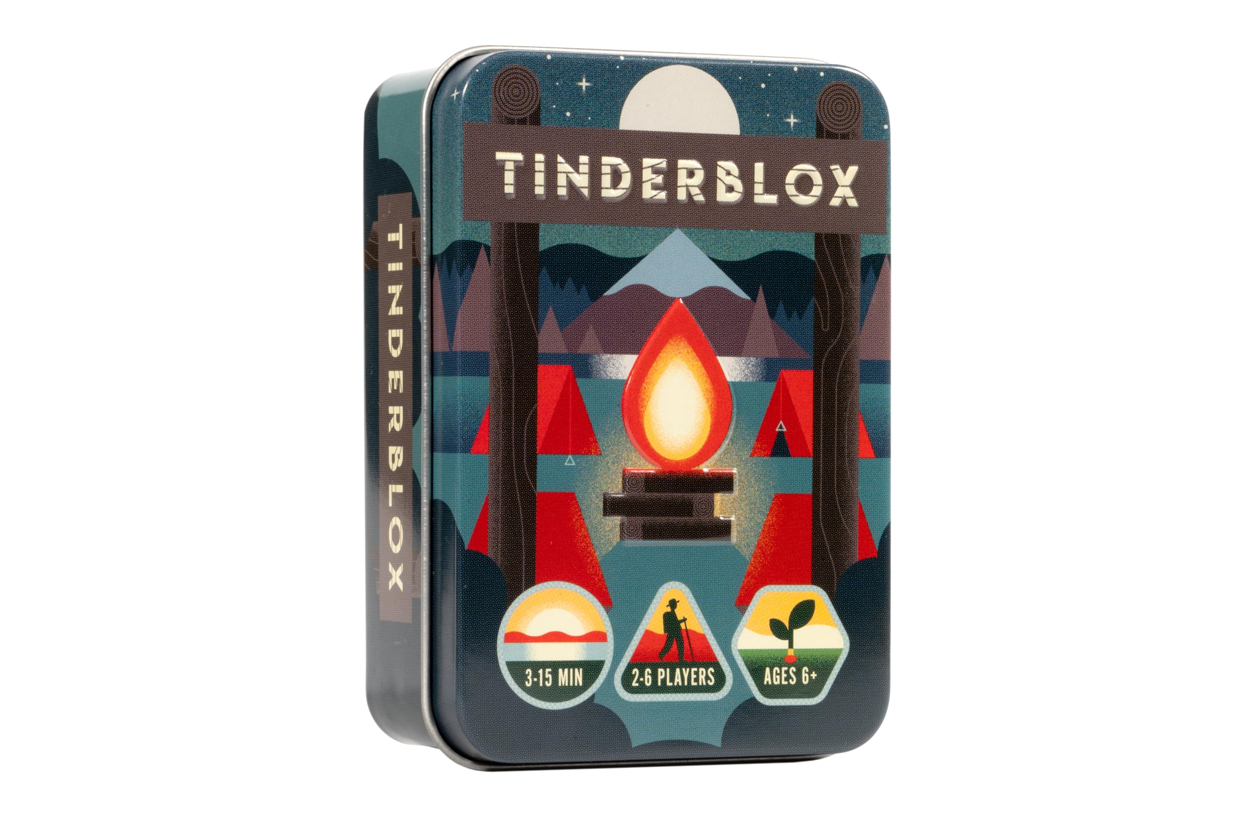 Alley Cat Games Tinderblox (Night) Dexterity Stacking Game - Excellent Travel Game
