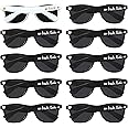 LADY&HOME 10 Pack Bachelorette Party Sunglasses, Bridesmaid and Bride Tribe Sunglasses for Bridal Party, Bridal Shower, Wedding(Black)