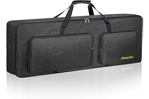 AKOZLIN 88-Key Keyboard Gig Bag 57.5"×18"×6.75" Portable Electric Piano Case Foldable Bag For 88-Note Keyboard