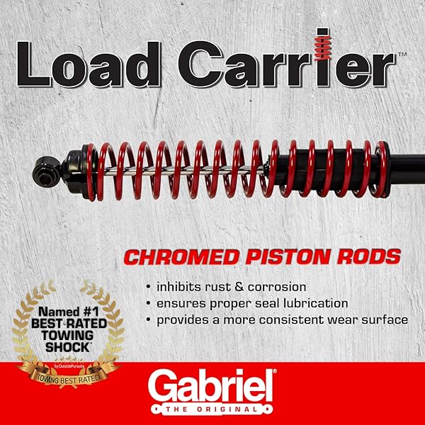 GABRIEL 43048 LOAD CARRIER REAR TOWING SHOCK ABSORBERS FOR TOYOTA TACOMA; CHEVROLET; DODGE; FORD; INTERNATIONAL; JEEP; MAZDA; MITSUBISHI; NISSAN; PLYMOUTH (1 PAIR)