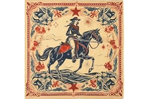 GT BANDANA 22"x22" Vintage Cowgirl 100% Cotton Bandana Multi-Purpose Headbands, 22 x 22 inches