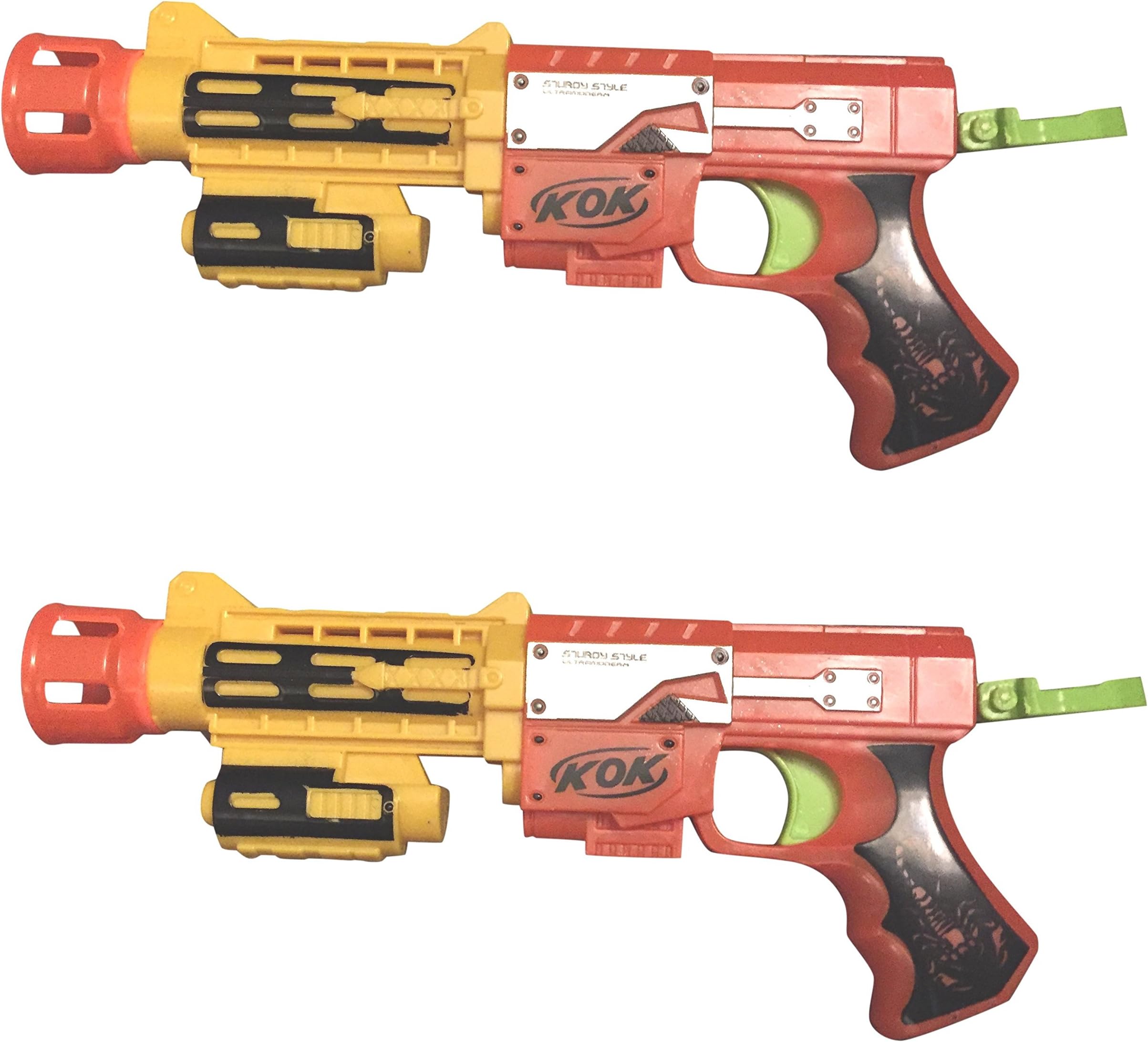 Striker Ping Pong Shooter Guns with Colorful Ping Pong Balls (Pack of 2)
