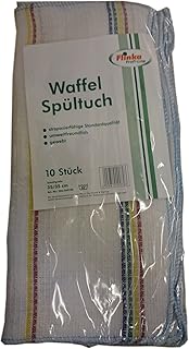 Flinka Waffel Spültücher Naturbelassen 35x35 cm Bunt (10 Stck. Packung)