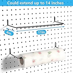 FRIMOONY Pegboard Hooks, with Bins, Peg Locks, for