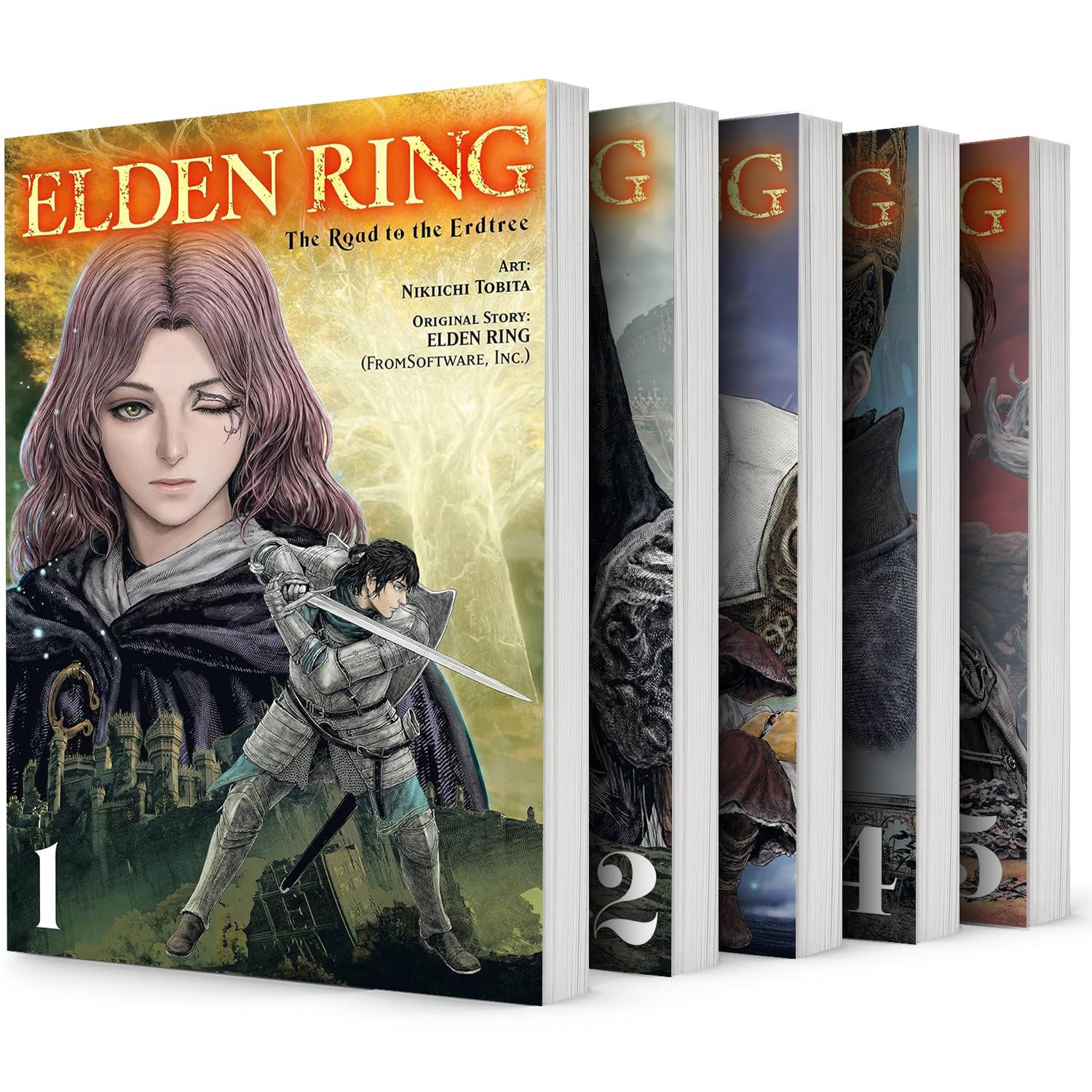 Elden Ring: The Road to the Erdtree, Vol. 1-5, 5 Books Collection Set