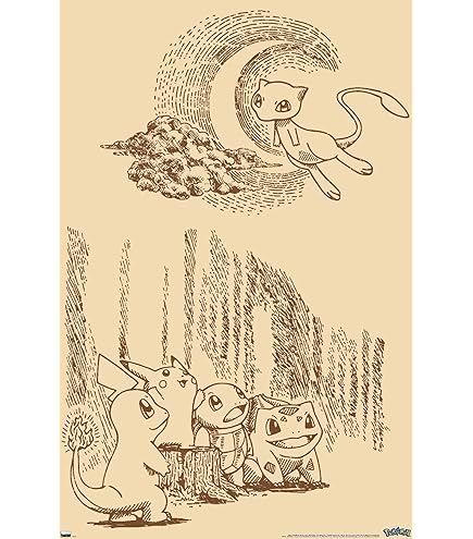 Amazon.com: Pokemon - Manga/Anime TV Show Gaming Poster (Sinnoh