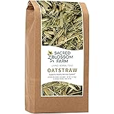 Oatstraw, Organically Grown in Wisconsin | 7.0 oz | 99 Servings | Sacred Blossom Farm | Herbal Tea & Medicinal Herbs | Loose Leaf | Regenerative Farming | Single Source | Avena sativa