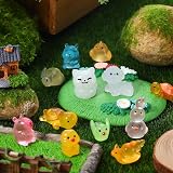 GSrenyu 100pcs Mini Resin Animals Glow In The Dark Luminous Figurines view 5